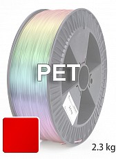 PET 3D Filament 1,75 mm, 2.300 g, Rot-Transparent