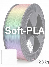 Soft PLA 3D  Filament 1.75 mm, 2.300 g, Weiß