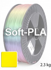 Soft PLA 3D Filament 1.75 mm, 2.300 g, Gelb