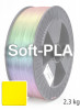 Soft PLA 3D Filament 1.75 mm, 2.300 g, Gelb