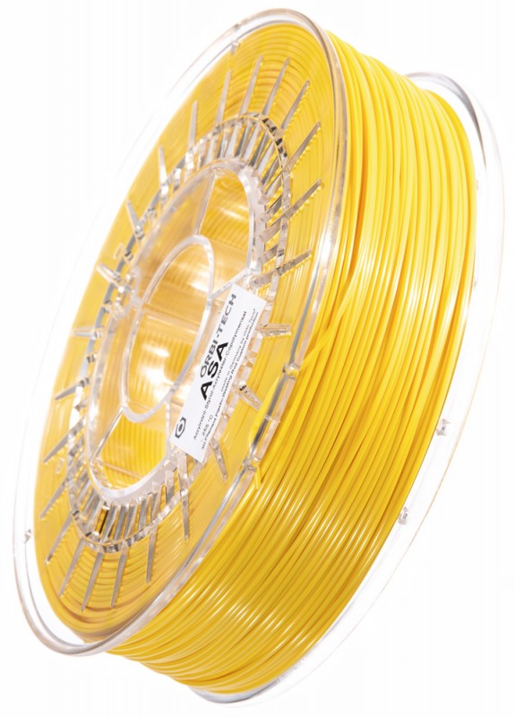 ASA 3D Filament, 1,75 mm, 750 g auf Spule, Gelb