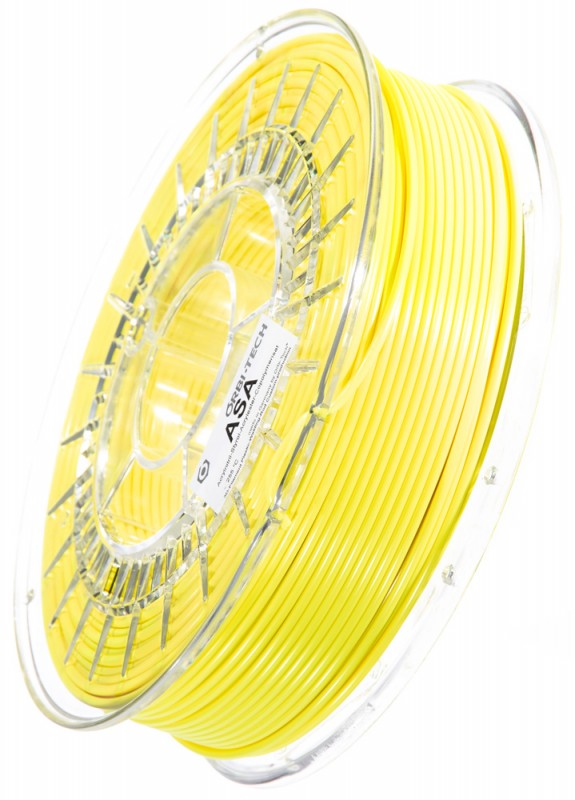 ASA 3D Filament, 2,85 mm, 750 g auf Spule, Leucht-Gelb
