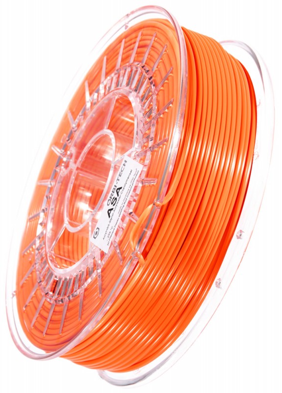ASA 3D Filament, 2,85 mm, 750 g auf Spule, Leucht-Orange