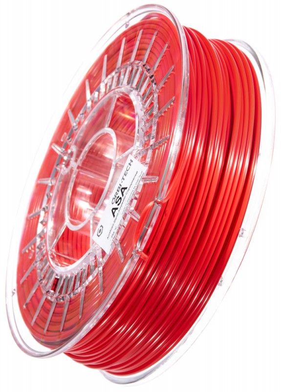 ASA 3D Filament, 2,85 mm, 750 g auf Spule, Rot