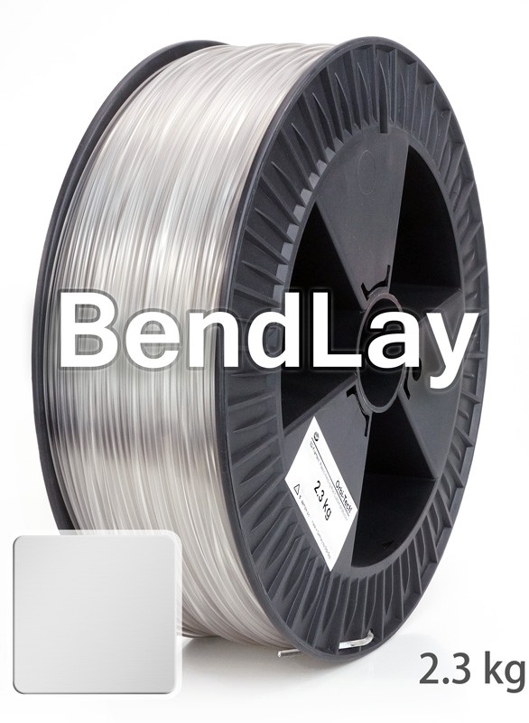 BendLay Filament, 1.75 mm, 2,300 g, glass-clear / transparent