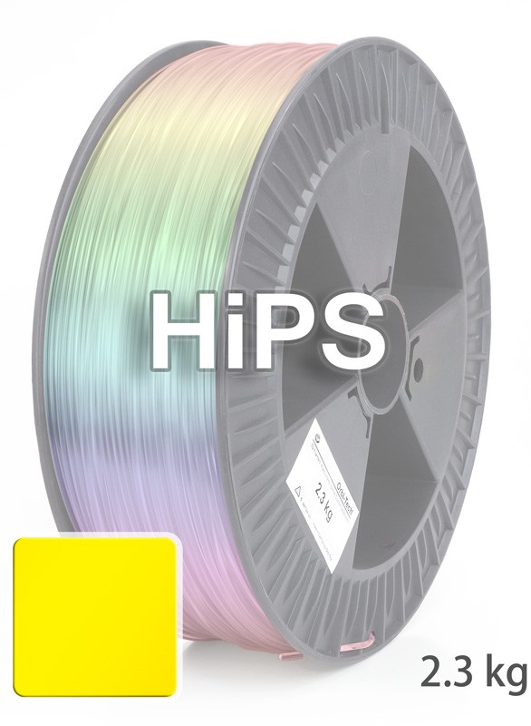 HiPS Filament 1.75 mm, 2,300 g, Yellow