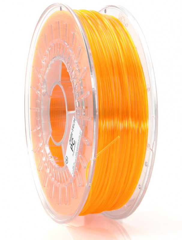 PC Filament 1,75 mm, 750 g, Orange-transparent