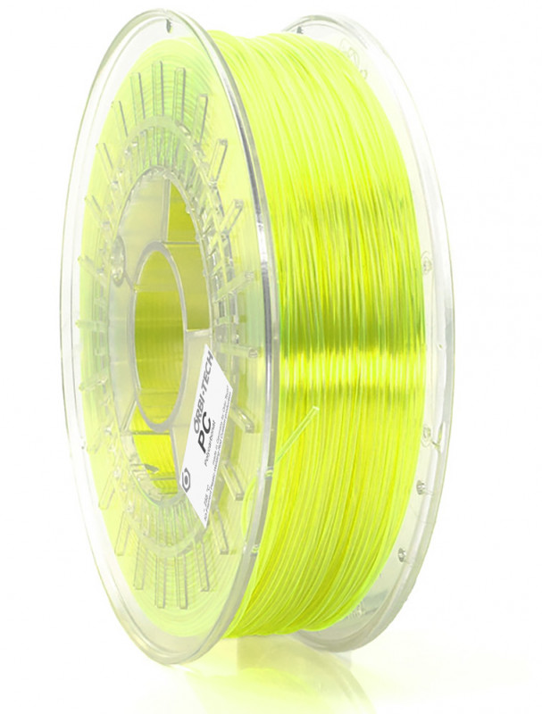 PC Filament 1,75 mm, 750 g, Grün / Gelb-transparent
