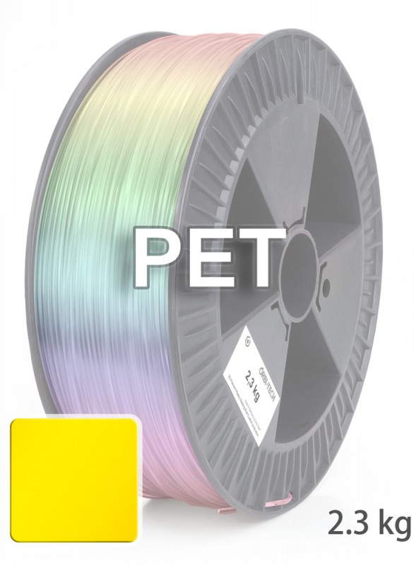 PET 3D Filament 1.75 mm, 2,300 g, Yellow