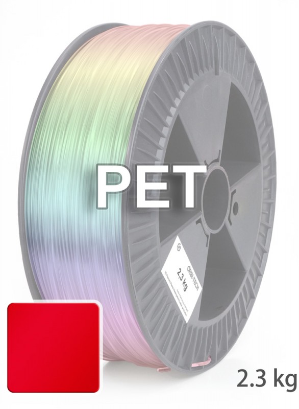 PET 3D Filament 1,75 mm, 2.300 g, Rot