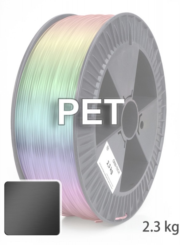 PET 3D Filament 1,75 mm, 2.300 g, Schwarz