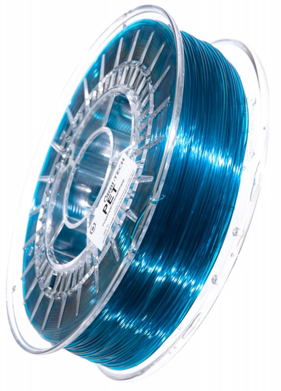 PET 3D Filament 1,75 mm, 750 g, Blau-Transparent