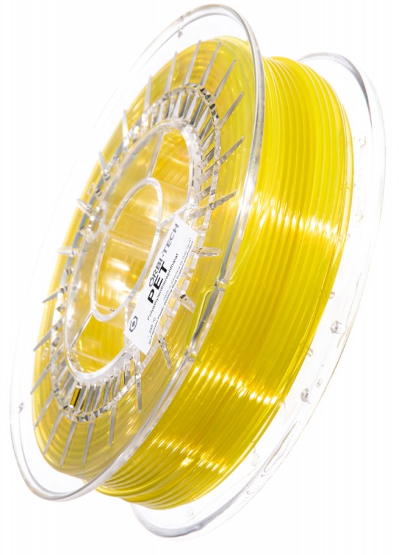 PET 3D Filament 2.85 mm, 750 g, Yellow-Transparent