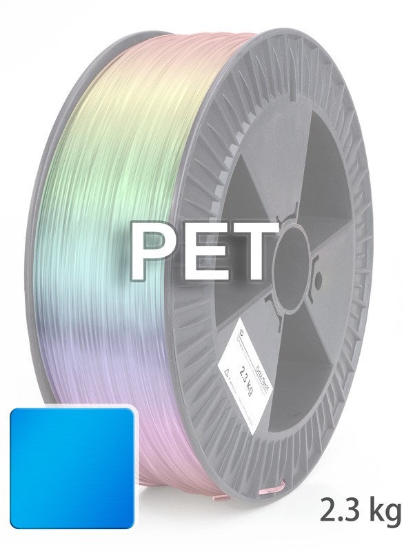 PET 3D Filament 1,75 mm, 2.300 g, Blau-Transparent