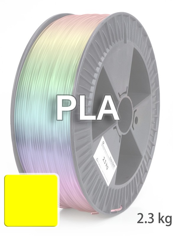 PLA 3D Filament 1.75 mm, 2.300 g, Leucht-Gelb