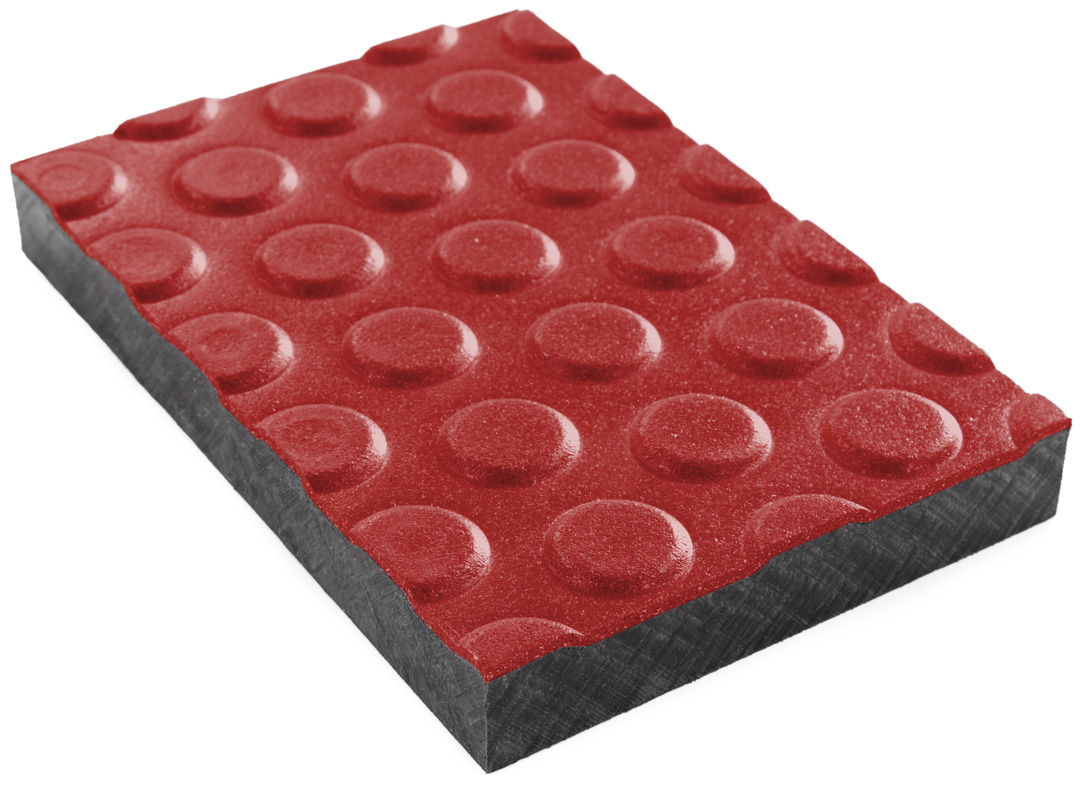 Erhöhung für Kunststoff-Fußplatten Ø 123, mit Antirutsch-Platte